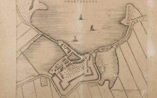 Kaart van Zwartsluis uit 1729